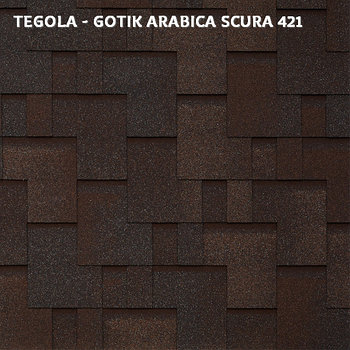 Битумная черепица TEGOLA UNICA GOTHIK, Arabica Scurа 421