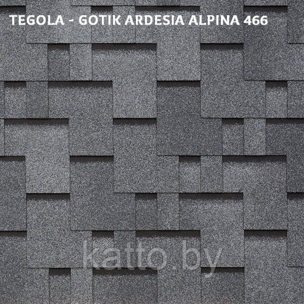 Битумная черепица TEGOLA GOTHIK, Ardesia Alpina 466 - фото 1 - id-p163984664