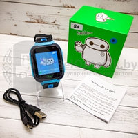 Детские умные часы SMART BABY S4 с функцией телефона Голубые с черным