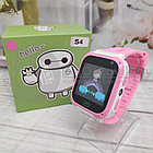 Детские умные часы SMART BABY S4 с функцией телефона Розовые с черным, фото 9