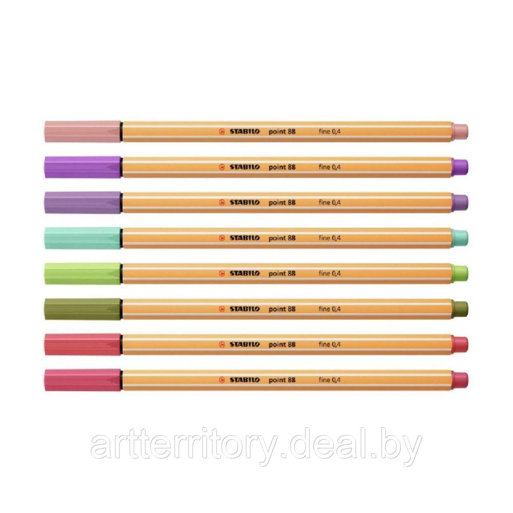 Ручка-линер STABILO Point 88 (флуоресцентный розовый) - фото 2 - id-p163990991