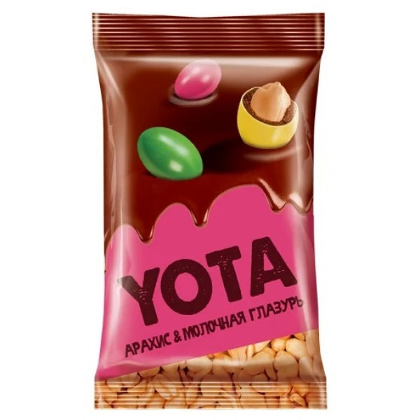 Драже шоколадные Yota Арахис в молочной глазури 40г - фото 1 - id-p163989712