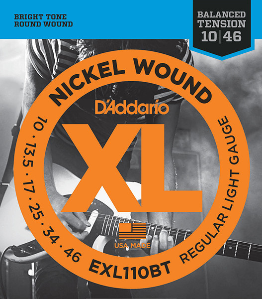 D`Addario EXL110BT Nickel Wound Комплект струн для электрогитары, Regular Light, 10-46