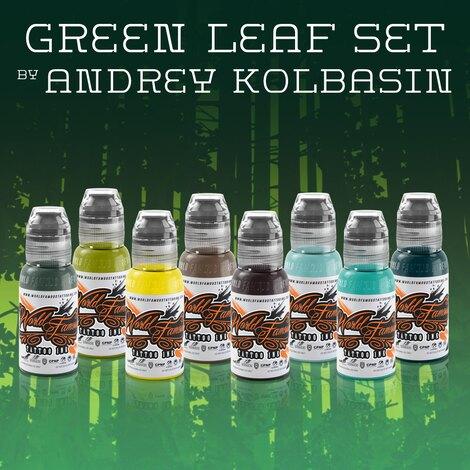 Краска World Famous Tattoo Ink Green Leaf Set by Andrey Kolbasin 30 мл