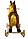 PITUSO FANDANGO Качалка-Лошадка плюшевая с КОЛЕСАМИ, музыкальная, коричневая, 74*30*64см, GS3042W, фото 2