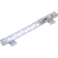 Светильник светодиодный LED 025 Ecoline, 5Вт, 100-240VAC, с выкл, крепление винтами, 351х39х32мм, пружинная кл