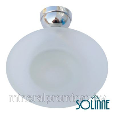 Мыльница стеклянная настенная Solinne 3085, хром
