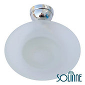 Мыльница стеклянная настенная Solinne 3085, хром