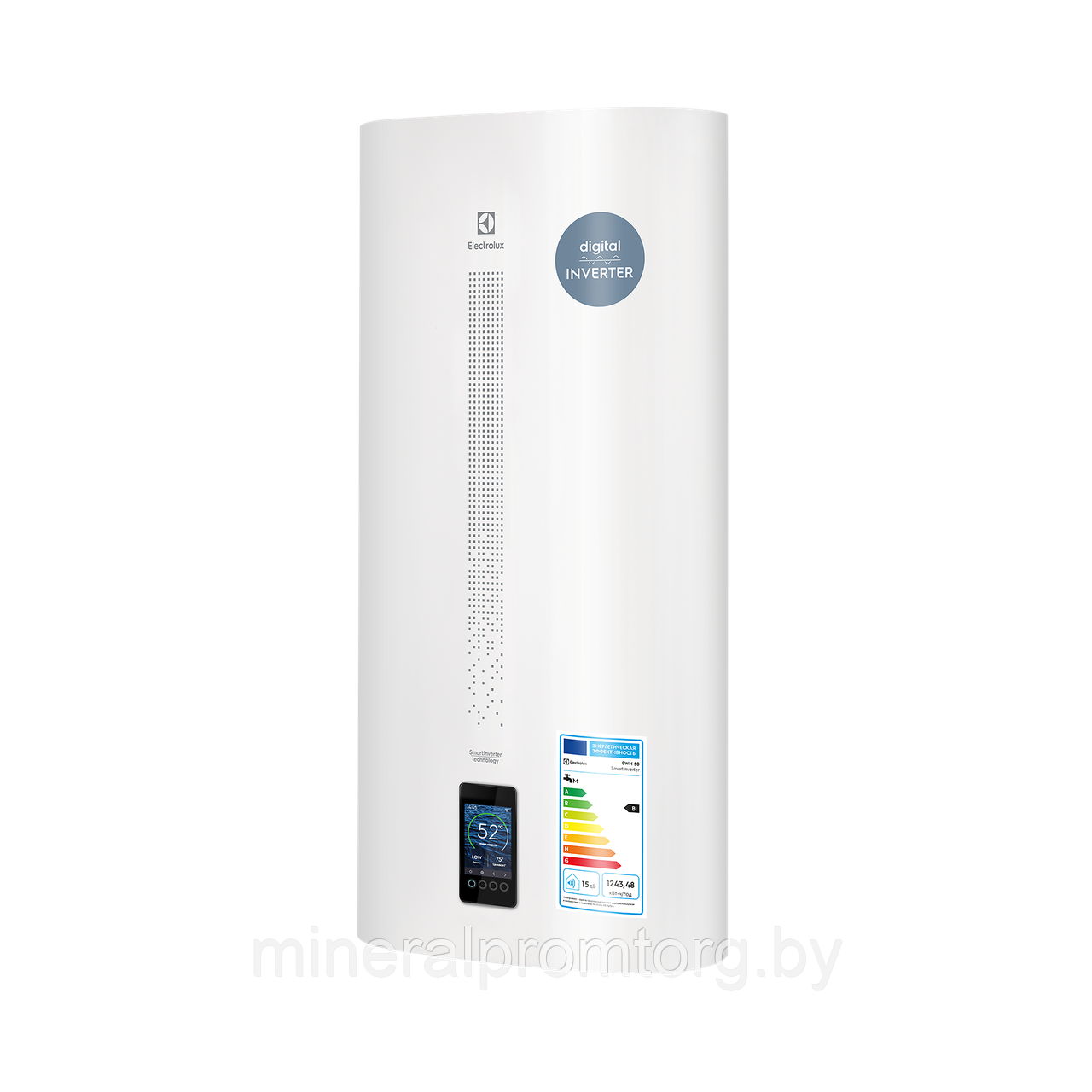 Водонагреватель (бойлер) Electrolux EWH 80 Smartinverter накопительный (встроенный Wi-Fi) с сухими ТЭНами