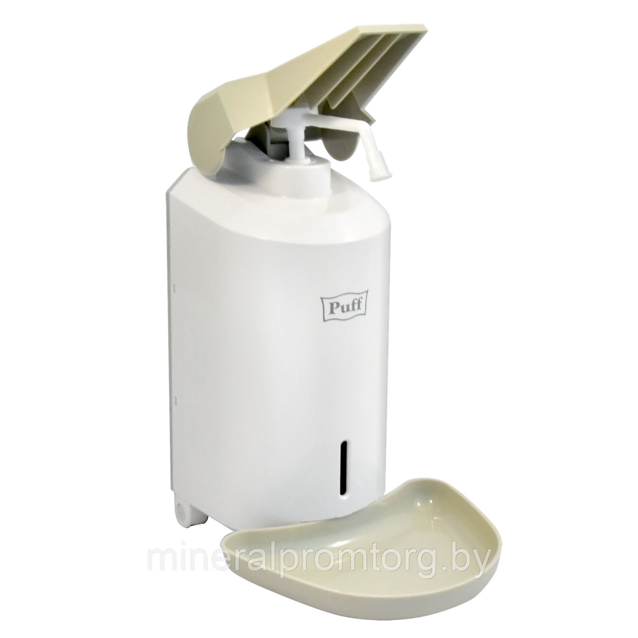 Локтевой дозатор PUFF-8193 для жидкого мыла и антисептиков (спрей/капля) с каплесборником (1000мл) - фото 2 - id-p164031507