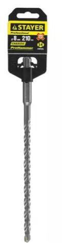Бур STAYER "PROFI" по бетону, хвостовик "SDS PLUS", 8x210мм