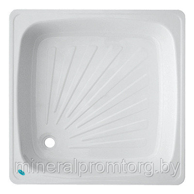 Поддон душевой Laguna стальной эмалированный 800х800x130