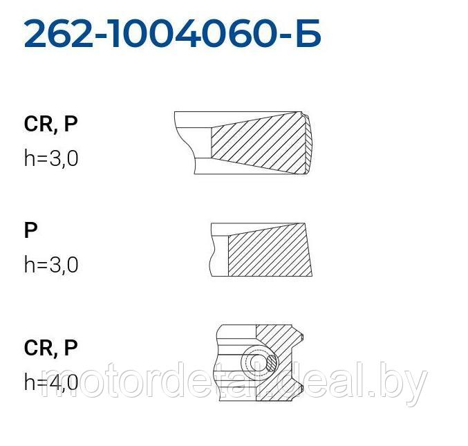 Комплект поршневых колец 262-1004060-Б ЕВРО 4 - фото 2 - id-p60316800