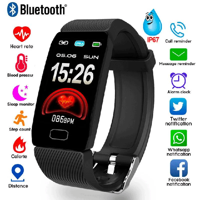 Браслеты и часы Здоровья с измерением пульса, давления, кислорода ...