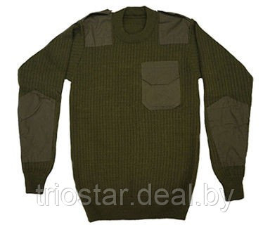 Джемпер (свитер) форменный (цвет хаки/олива) - фото 1 - id-p164046304