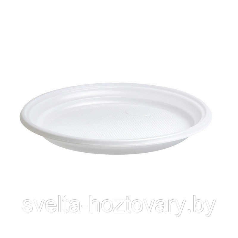 Тарелка одноразовая плоская 165мм усиленные (упаковка 100шт)