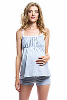 518.7415 Домашний комплект для беременной (майка+шорты) серый меланж, фото 1