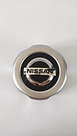 Заглушка литого диска NISSAN 130/111мм серая/хром  NIS130, фото 1