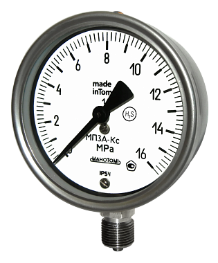 МП3А -Кс, ВП3А -Кс, МВП3А -Кс (IP53, IP54, IP65) Манометры, вакуумметры, мановакуумметры - фото 1 - id-p164055099
