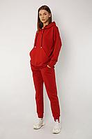 Женские осенние трикотажные красные спортивное брюки Kivviwear 4040 красный 42р.