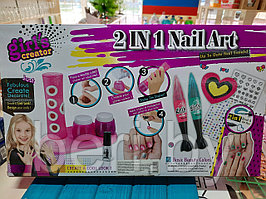 MBK-357 Набор для маникюра 2 в 1 "Nail Art Studio", маникюрный набор детский