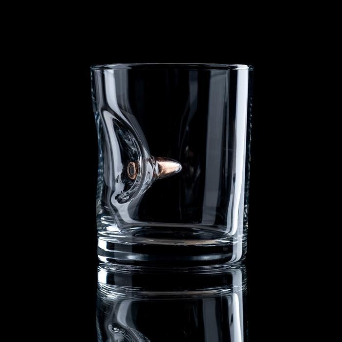 Набор Стакан с пулей и 3 камня в мешочке для виски "Непробиваемый", 250 мл. - фото 2 - id-p164085304