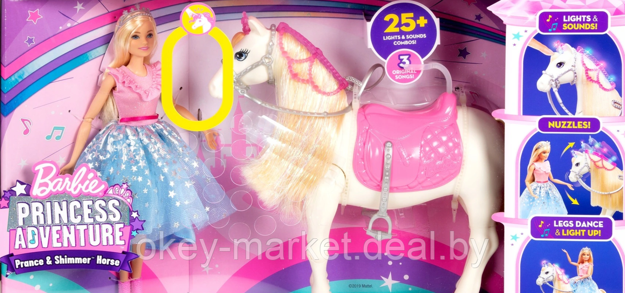 Игровой набор Barbie Приключения принцессы на лошади GML79 - фото 9 - id-p138085438