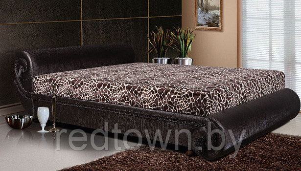 Кровать с мягким изголовьем Турчанка 1,4 с пружинным матрасом - фото 2 - id-p16694220