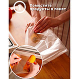 Рифлёная пленка для вакуумного упаковщика 25х500 см (пакет для вакууматора), фото 6