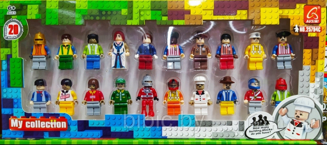 Человечки с конструктора Лего Lego Minecraft 20 фигур