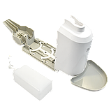 Локтевой дозатор PUFF-8193 для жидкого мыла и антисептиков (спрей/капля) с каплесборником (1000мл) настольный, фото 5