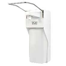Локтевой дозатор PUFF-8197 (1 л) для жидкого мыла и антисептиков (спрей/капля)