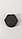 Заглушка литого диска PEUGEOT 60/58мм черная/хром, фото 2