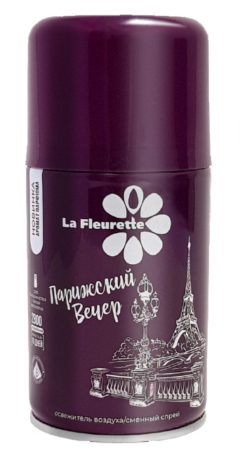 Сменный баллон La Fleurette 250 мл Парижский вечер для освежителя воздуха