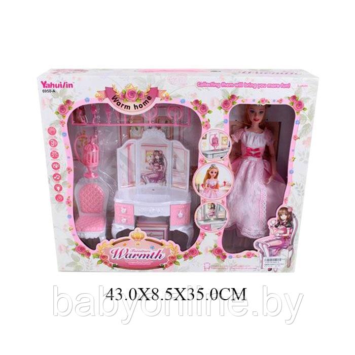 Набор кукла Барби с мебелью арт 6950-A - фото 1 - id-p164136138