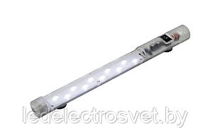 Светильник светодиодный LED 025 Ecoline, 5Вт, 100-240VAC, с выкл, крепление зажимом, 351х39х32мм, пружинная