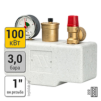 Watts KSG 30/20M-ISO до 100 кВт 1", 3 бара группа безопасности котла с теплоизоляцией