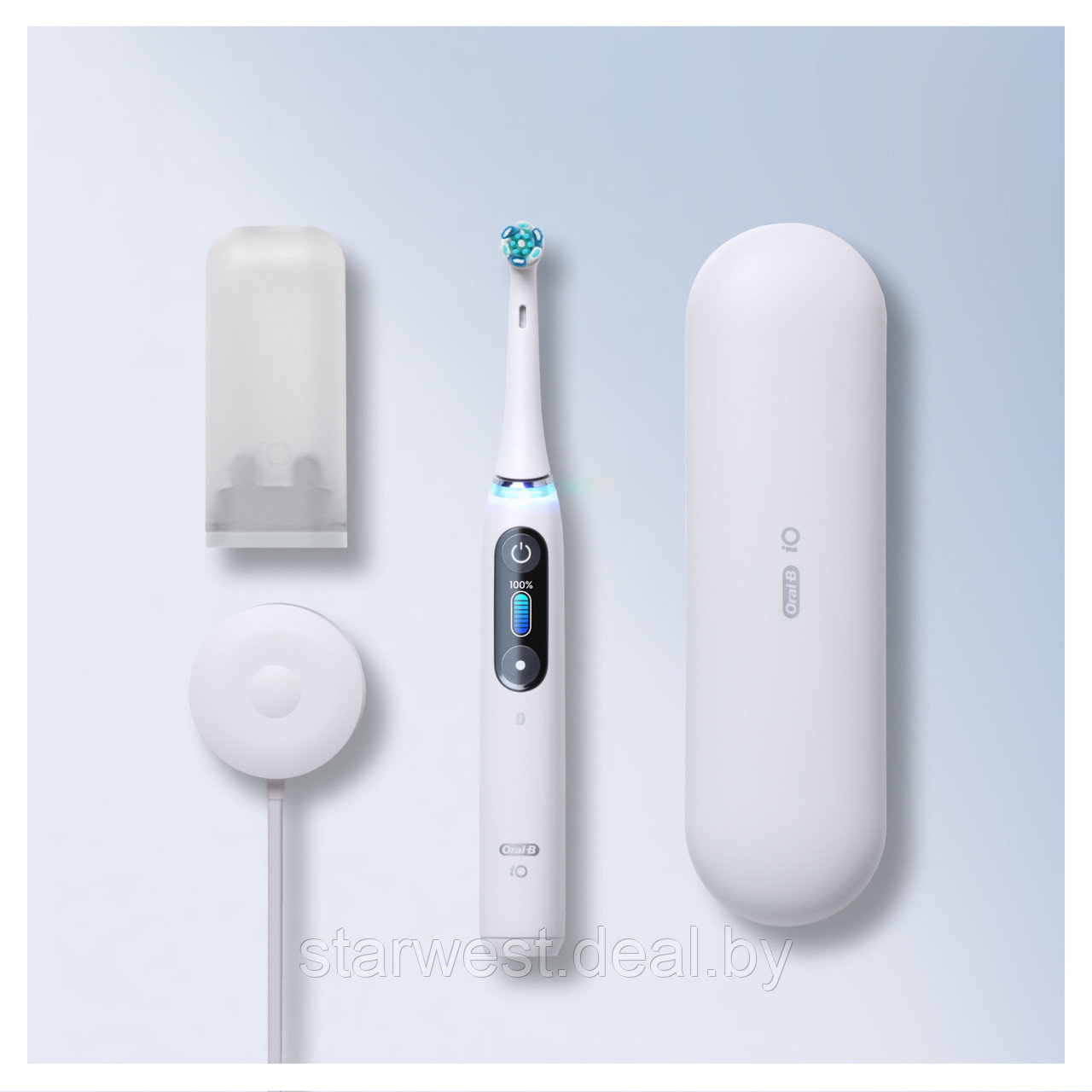 Oral-B Braun iO Series 8 White Alabaster Электрическая зубная щетка iOM8.1A1.1BD - фото 3 - id-p164158774