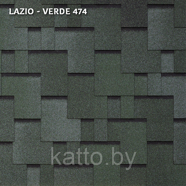 Битумная черепица TEGOLA UNICA LAZIO, Verde 474