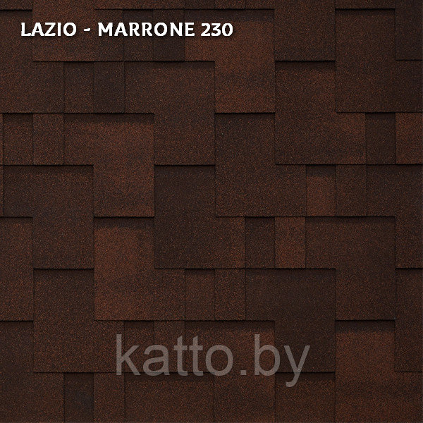 Битумная черепица TEGOLA UNICA LAZIO, Marrone 230