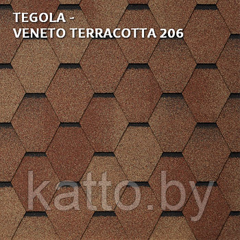 Битумная черепица TEGOLA VENETO, Terracotta 206