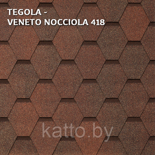 Битумная черепица TEGOLA VENETO, Nocciola 418