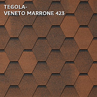 Битумная черепица TEGOLA VENETO, Marrone 423