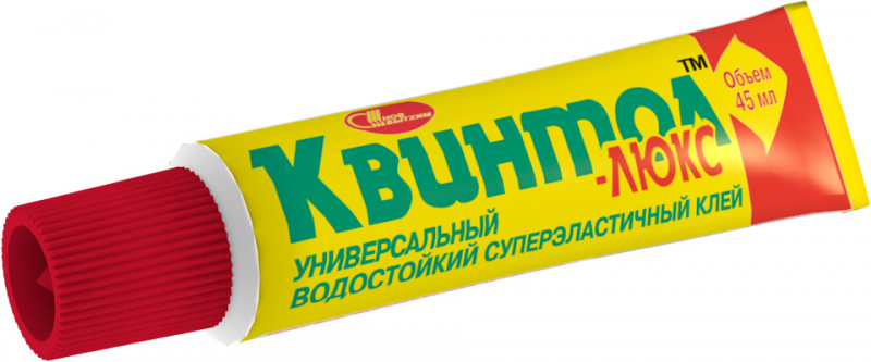 Клей "Квинтол-Люкс" унив. водост. шоу-бокс, туба 45мл - фото 1 - id-p164189899