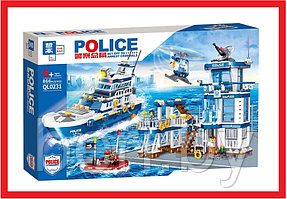 QL0231 Конструктор Zhe Gao "Морская полиция Береговая полиция", 866 деталей, Аналог Лего