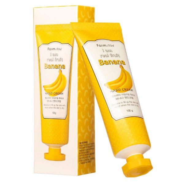 [FarmStay]   Крем для рук с экстрактом банана FarmStay I Am Real Fruit Banana Hand Cream 100 мл