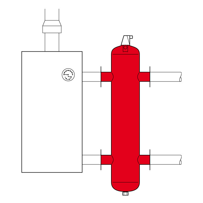 Гидравлическая стрелка Flamco FlexBalance S 50 для систем отопления (100-200 квт) - фото 3 - id-p16746135
