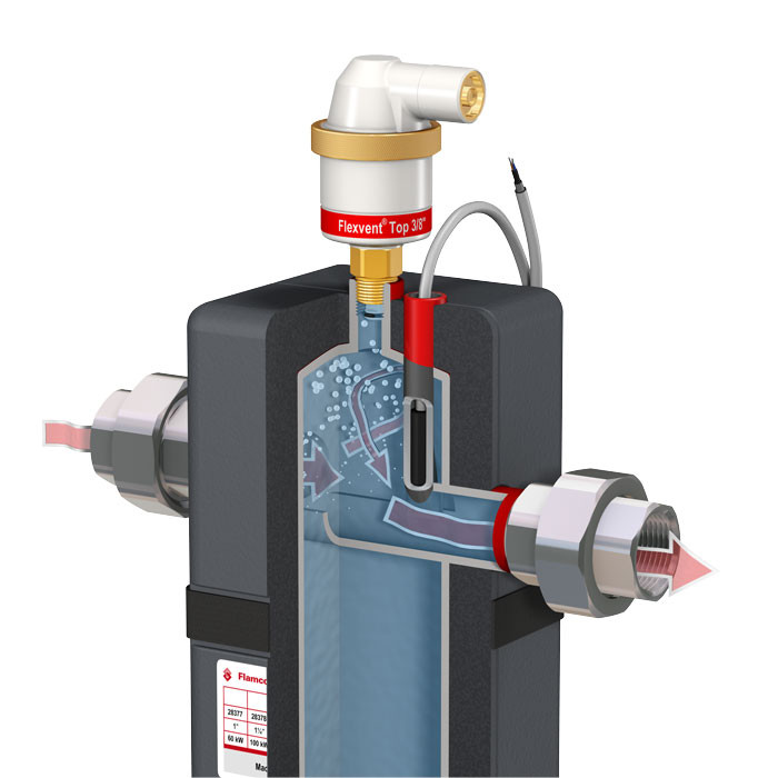 Гидравлическая стрелка Flamco Flexbalance EcoPlus C 1 для систем отопления (60 квт) - фото 5 - id-p16752261
