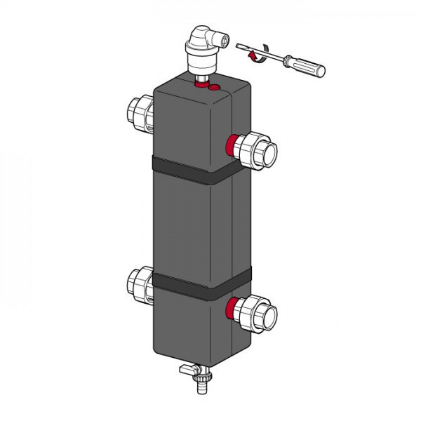 Гидравлическая стрелка Flamco Flexbalance EcoPlus C 2 для систем отопления (200 квт) - фото 8 - id-p16752293