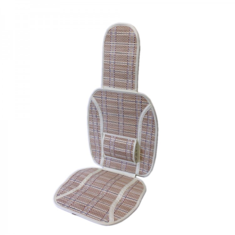 Накидка на сиденье Бамбук+Текстиль бежевая